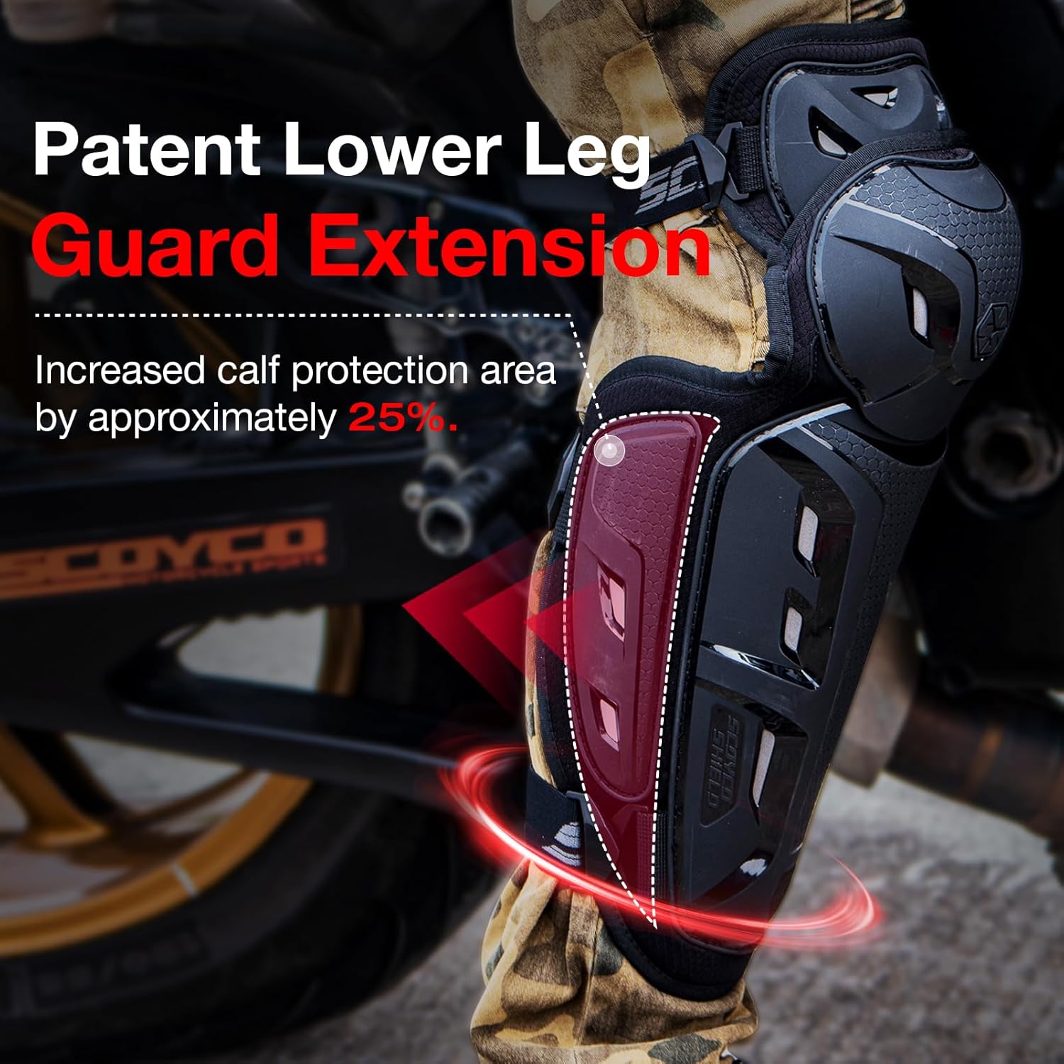 Scoyco Motorcycle Knee Shin Guards.
