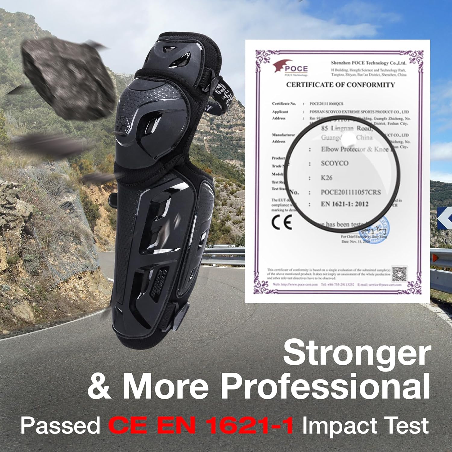 Scoyco Motorcycle Knee Shin Guards.